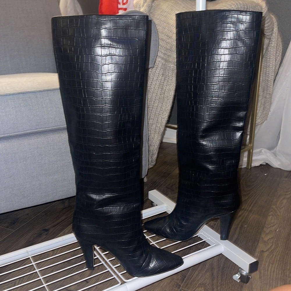 H&M knee high black boots
